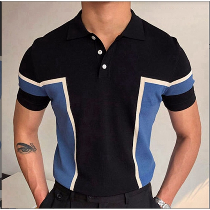 Men's Polo Shirt Manufacturer - Fashion Splicing Business Knitted
