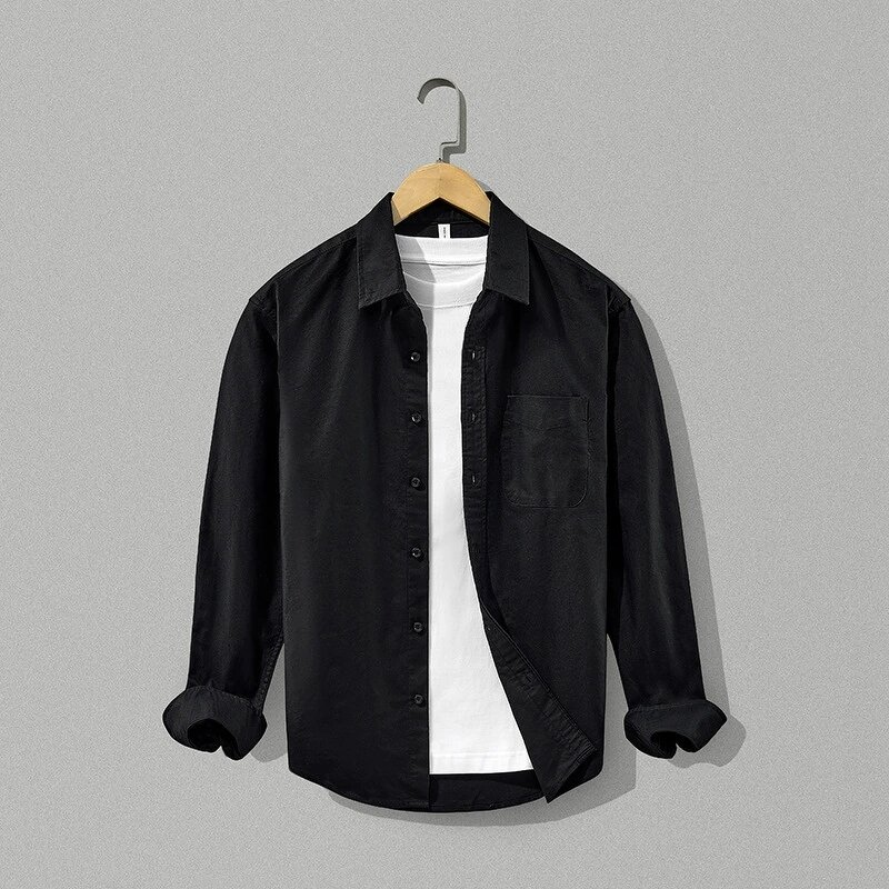 Men's Shirt Manufacturer - Long Sleeve Simple Trendy Casual Versatile