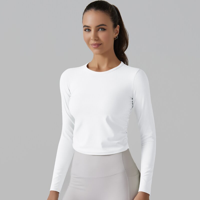 Yoga Clothes Top Manufacturer - Pure Color Duplex Damask Close-fitting Corset