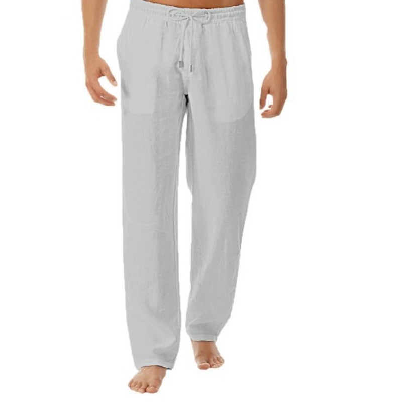 Men's Casual Pants Manufacturer - Sports Solid Color Cotton Linen