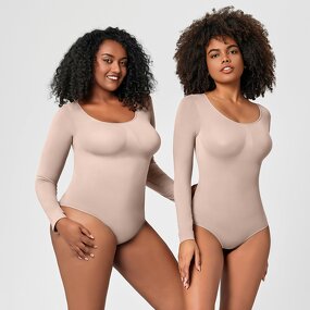 Bodysuit Shapewear Manufacturer - Fitness Tummy Control Long Sleeve Butt Lifter