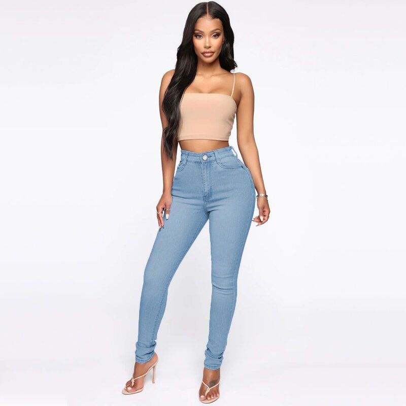 Jeans Manufacturer - High Waist Hip Lift Slim Legging Skinny Stretch