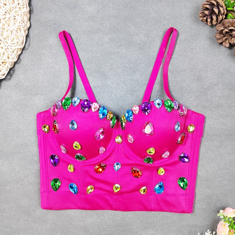 Suspender Top Manufacturer - Nail Bead Fish Bone Short Fitting Gemstone