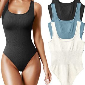 Bodysuit Shapewear Manufacturer - Seamless Round Neck Tummy Control Full Body