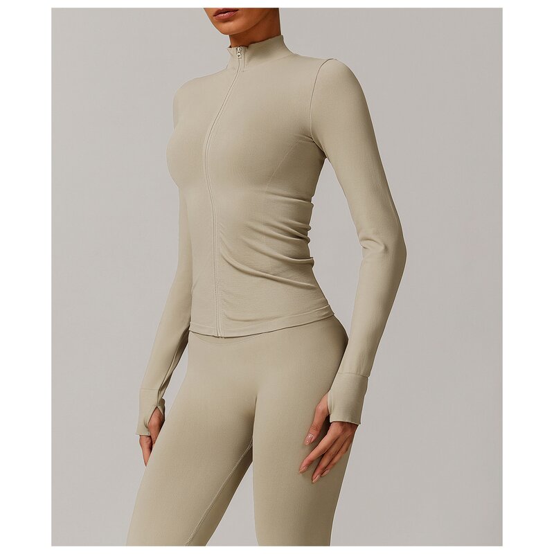 Yoga Jacket Manufacturer - Long Sleeve Quick Dry Running Breathable