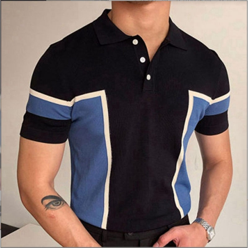 Men's Polo Shirt Manufacturer - Fashion Splicing Business Knitted