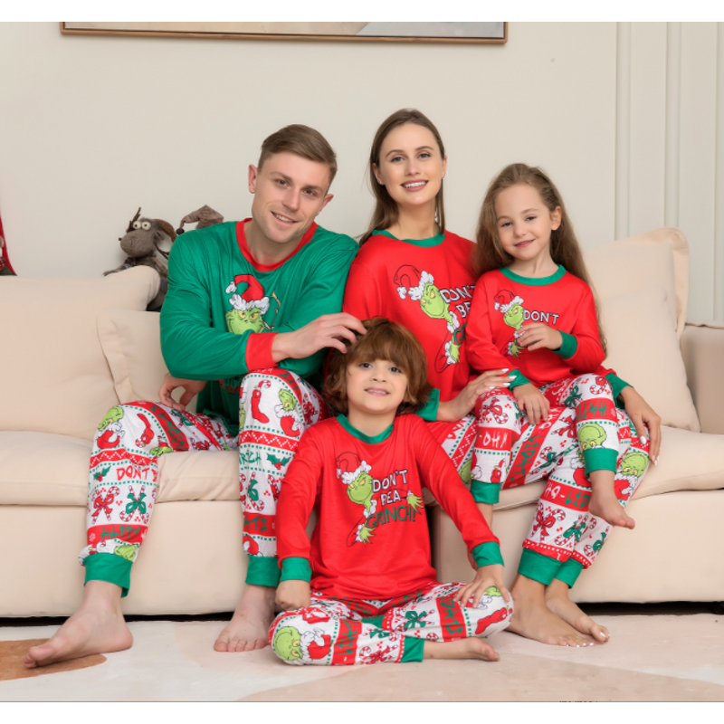 Christmas Pajamas Set Manufacturer - Family Two Piece Long Sleeve Drawstring