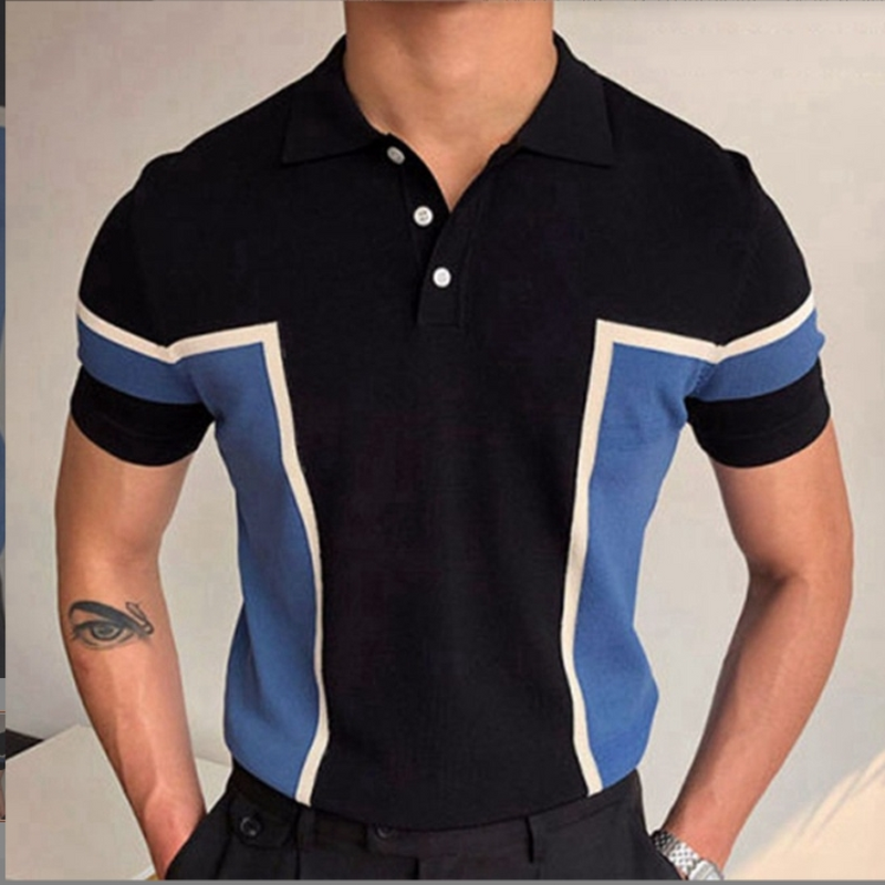 Men's Polo Shirt Manufacturer - Fashion Splicing Business Knitted