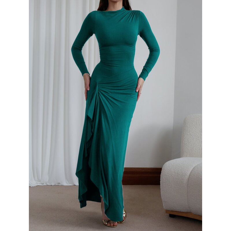 Bodycon Dress Manufacturer - Long Sleeve Solid Color for Fall Winter