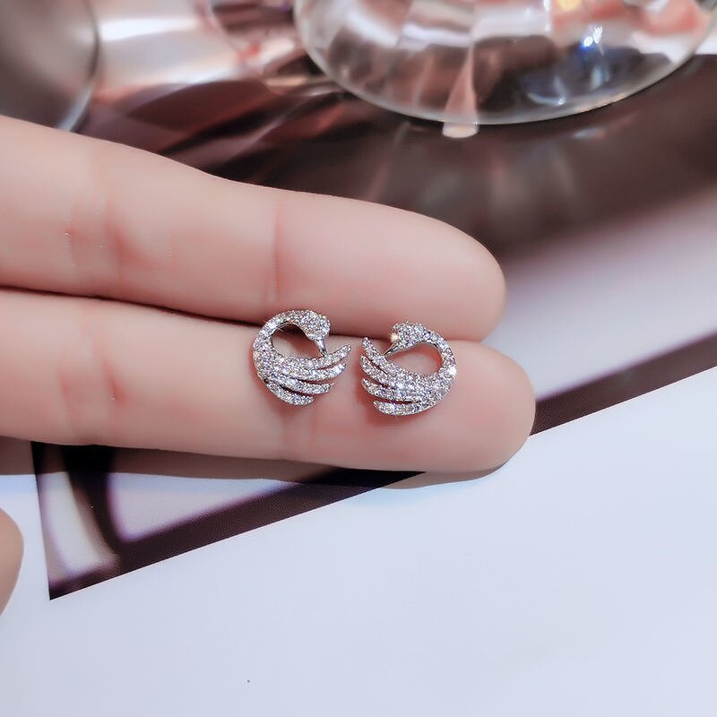 Earrings Manufacturer - Exquisite Little Swan Simple Fashionable Elegant