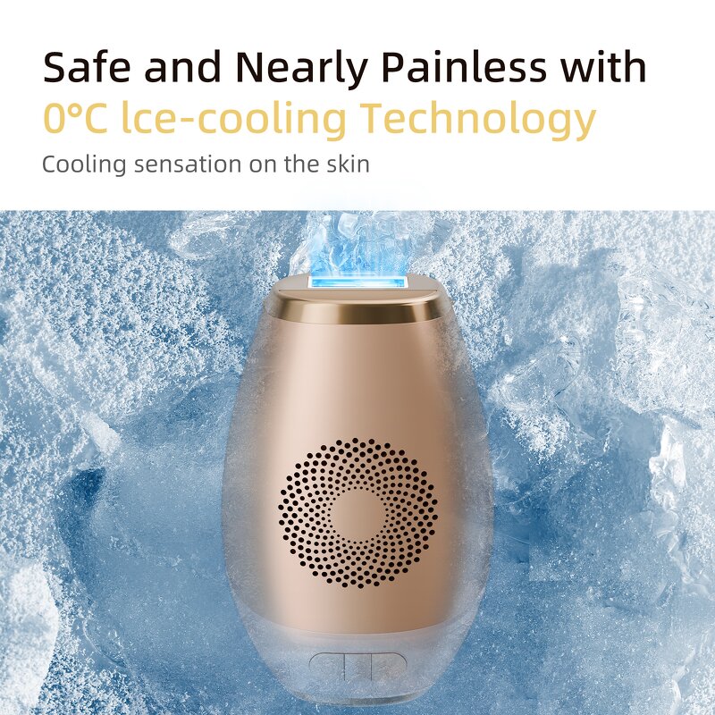 IPL Hair Removal Device Manufacturer - Portable with Ice Cooling Handset