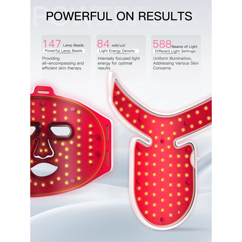 LED Face Neck Mask Manufacturer - Infrared Red Light Therapy for Collagen