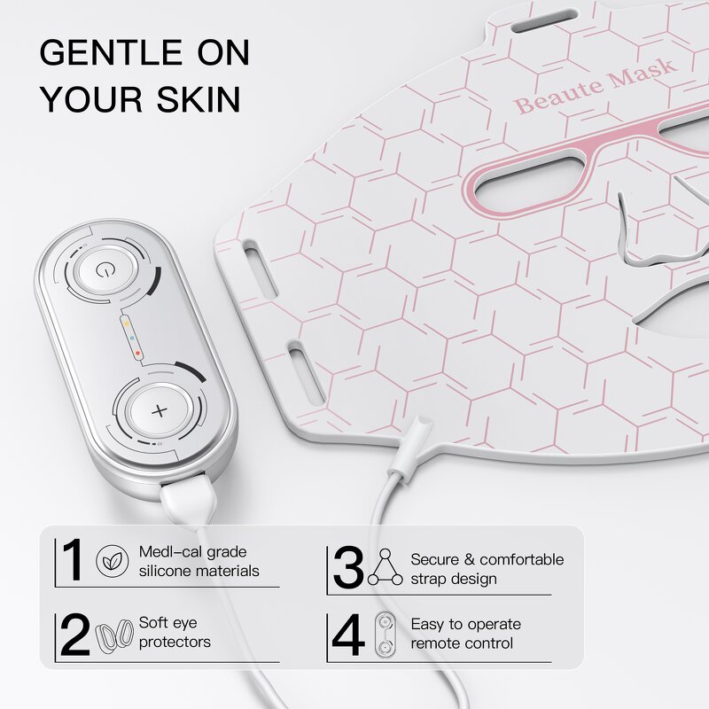 LED Face Mask Manufacturer - 3 Color Light Therapy for Neck & Face