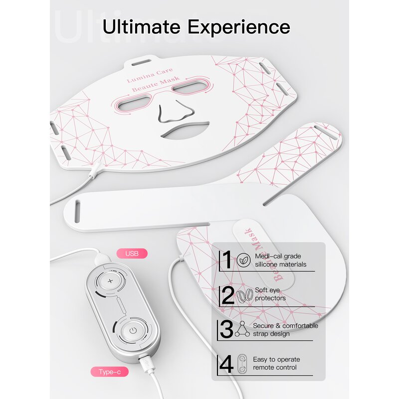 LED Face Neck Mask Manufacturer - Infrared Red Light Therapy for Collagen