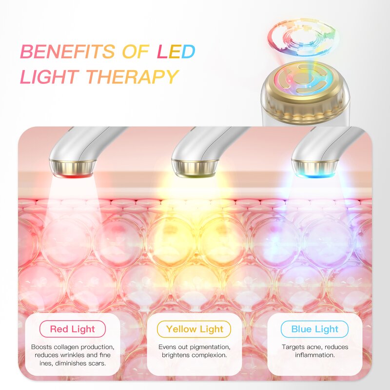 Skin Tightening Device Manufacturer - 6 in 1 LED EMS RF Portable Handheld