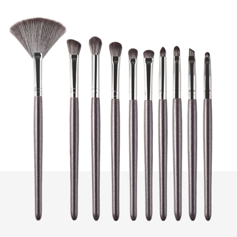 Makeup Brushes Set Manufacturer - 10Pcs Angle Brush for Eyes Travel