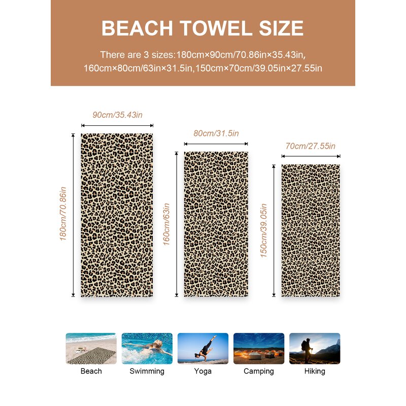 Beach Towel Manufacturer - Custom Logo Print ODM Sand Free Animal Print