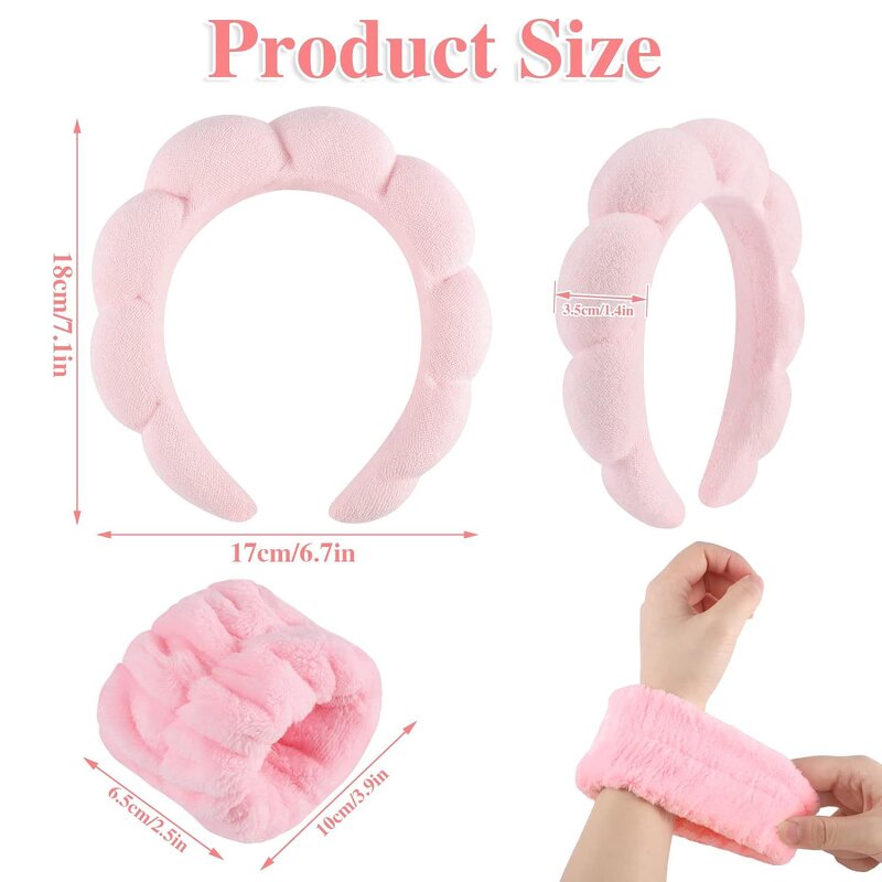 Makeup Set Manufacturer - Sponges Headband with Wristband for Washing Face