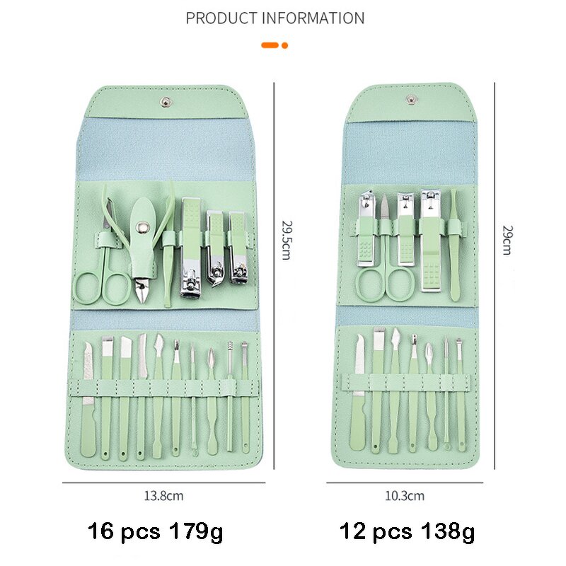 Manicure Set Manufacturer - Professional 16 in 1 Stainless Steel