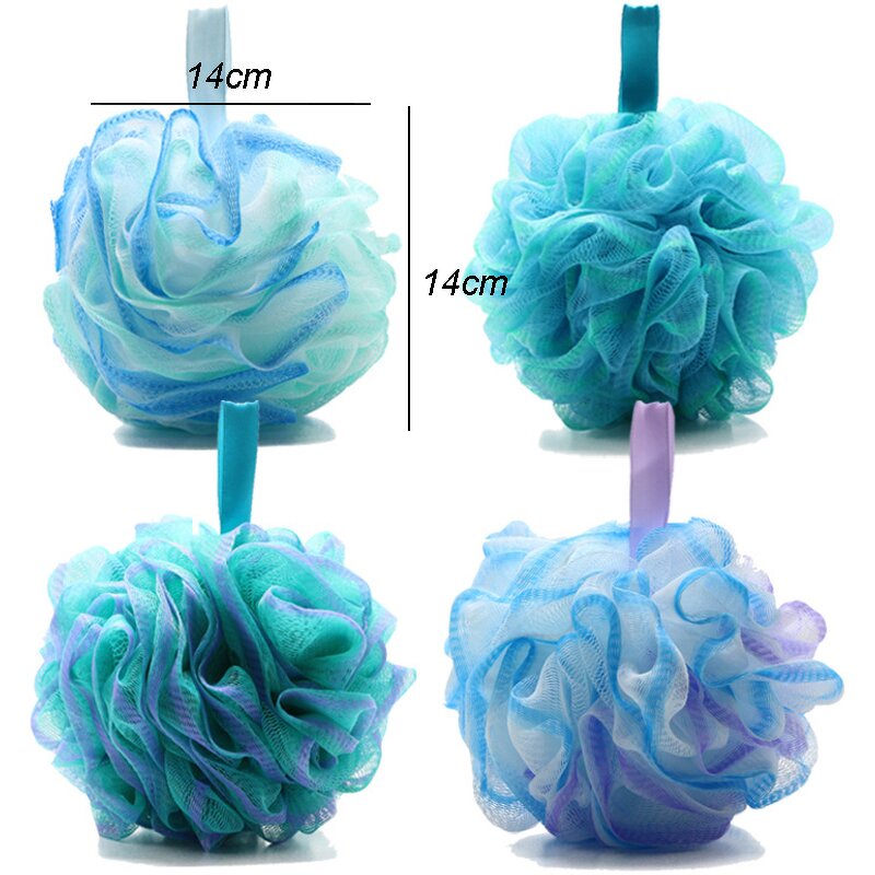 Bath Sponge Set Manufacturer - 60g 75g 4 Pack Ocean Colors Mesh