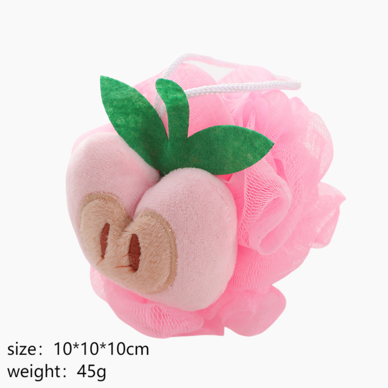 Bath Ball Manufacturer - Big Cute Fruit Designs Mesh Back Scrubber