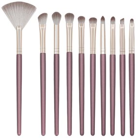 Makeup Brushes Set Manufacturer - 10Pcs Angle Brush for Eyes Travel
