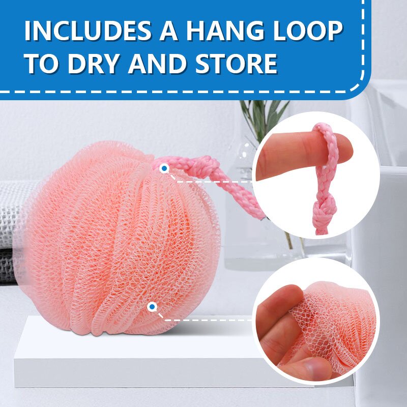 Bath Sponge Ball Manufacturer - Soft Mesh Exfoliating Nylon Cleaner