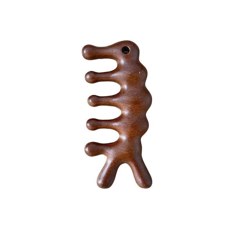 Scalp Massage Comb Manufacturer - Natural Sandalwood with Wide Teeth