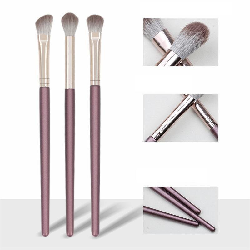 Makeup Brushes Set Manufacturer - 10Pcs Angle Brush for Eyes Travel