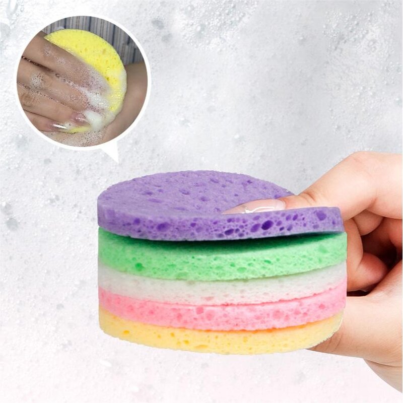 Facial Cleaning Sponge Manufacturer - Natural Cellulose Round Shape