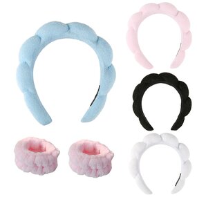Headband Set Manufacturer - with Wristband for Washing Face & Skincare
