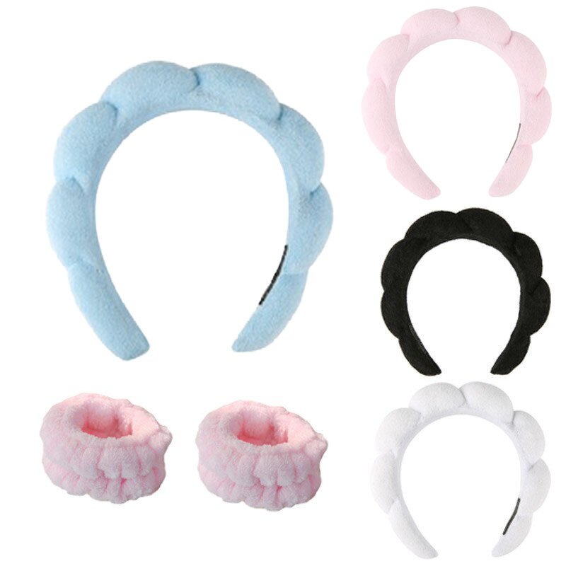 Headband Set Manufacturer - with Wristband for Washing Face & Skincare