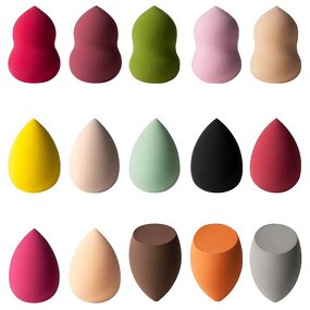Makeup Sponge Manufacturer - Super Soft Multi Shape Colors Latex Free