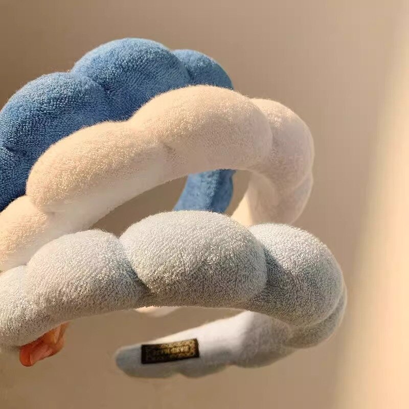 Spa Headband Manufacturer - Cute Towel Cloth Fabric Puffy for Skin Care