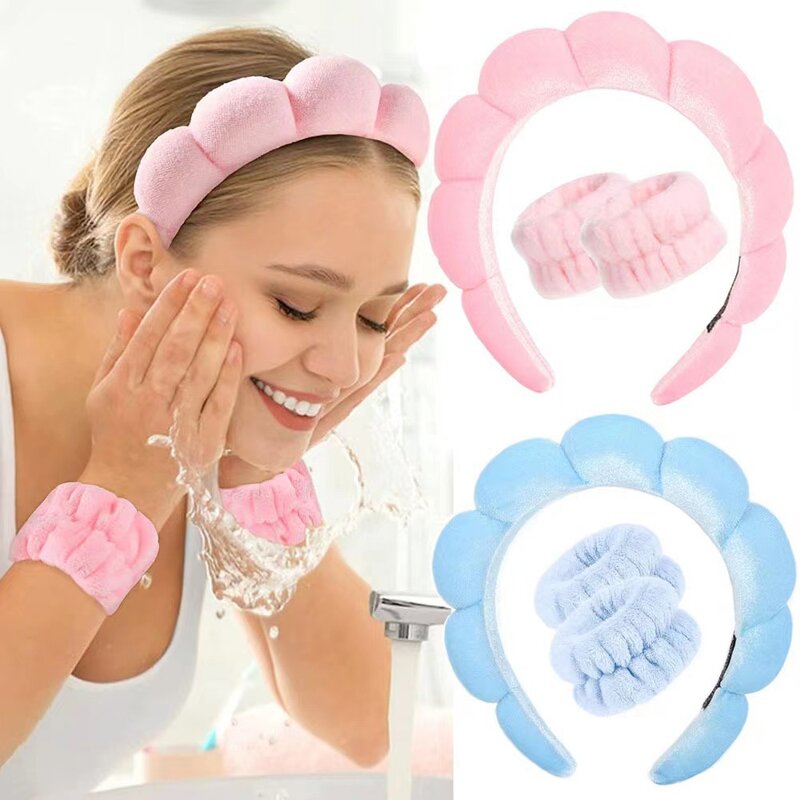 Headband Set Manufacturer - with Wristband for Washing Face & Skincare