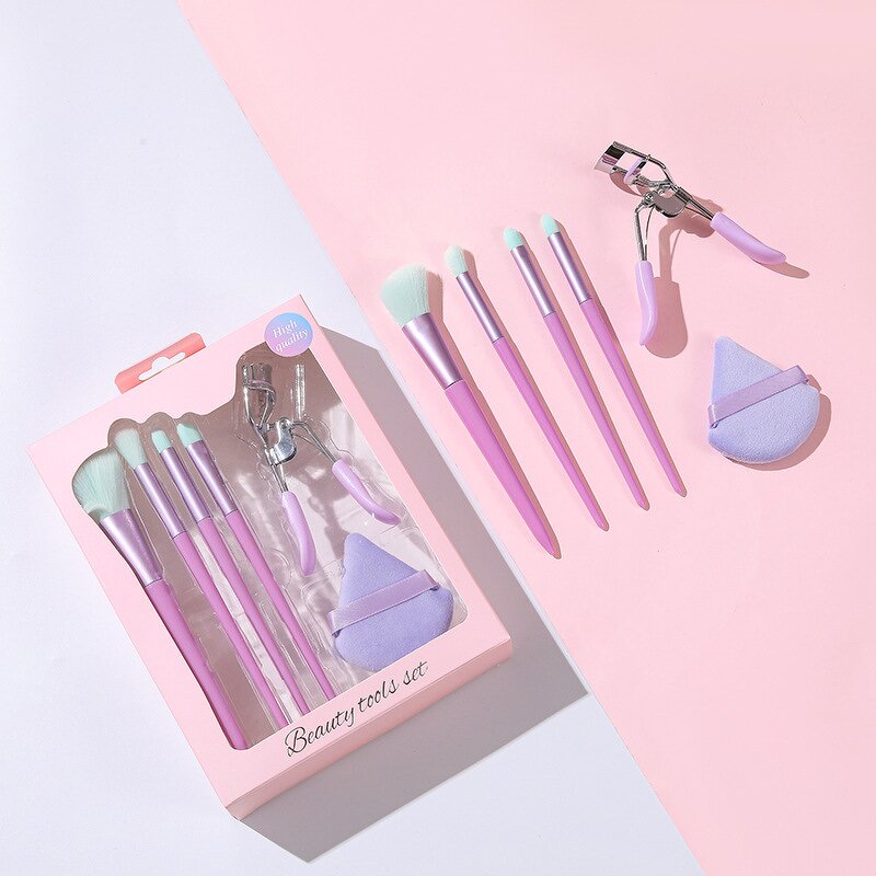 Makeup Brush Set Manufacturer - 4 Pcs Hand Crafted with Eyelash Curler