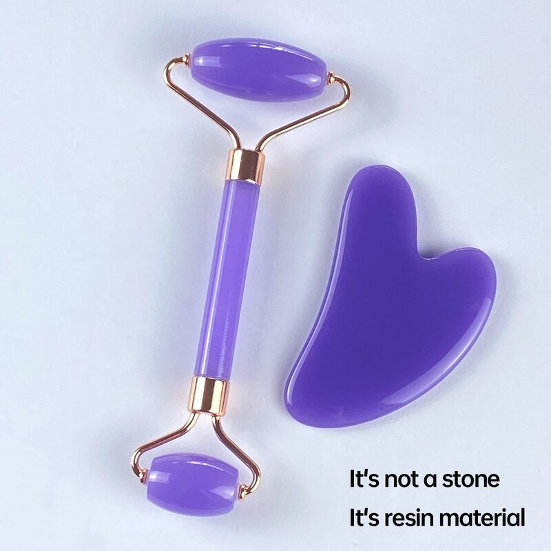 Facial Roller Set Manufacturer - Natural with Gua Sha for Face Eyes Neck