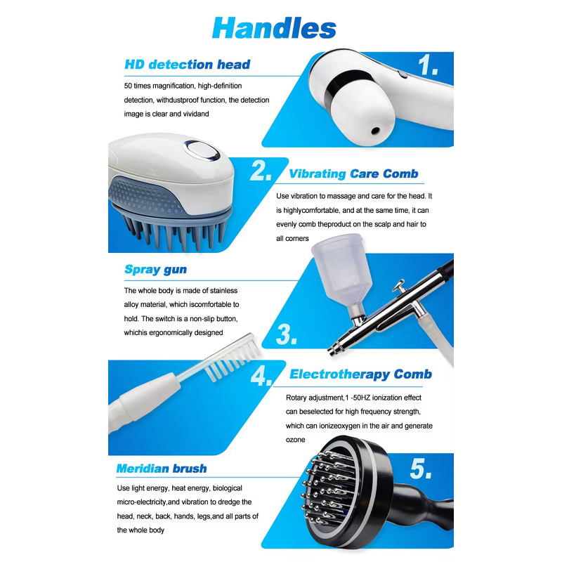 Hair Scalp Test Scanner - 2024 Portable Analyzer Machine Follicle Detector