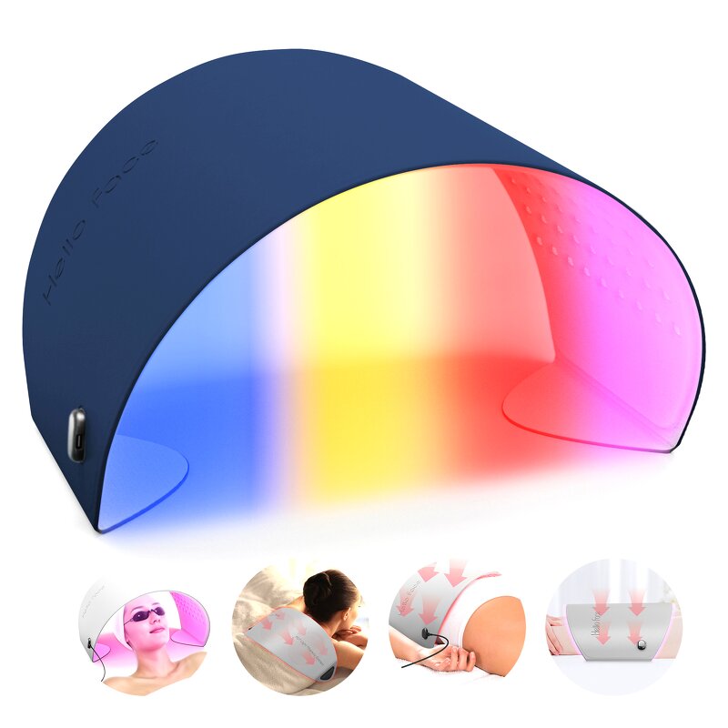 PDT Led Light Therapy Machine - New Leather 720 Lamps 4 Colors with Eye Mask