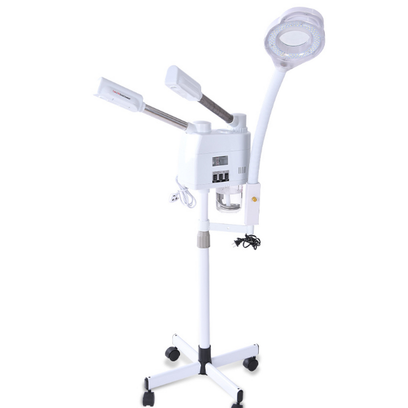 Hot Facial Steamer - 2023 Professional 3 in 1 with 8x Magnifying Lamp CE