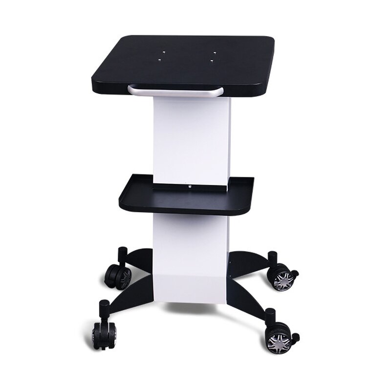 Esthetician Rolling Trolley - Cart With Tray Wheels and Stand for Beauty Machines