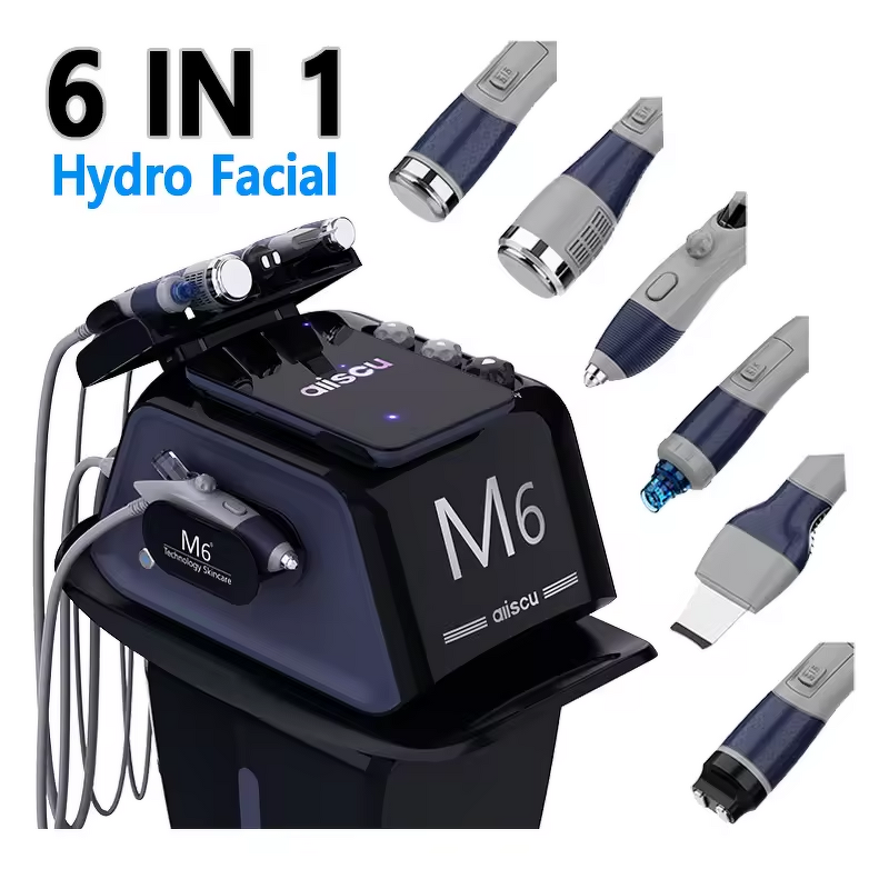 6 in 1 Hydro Facial Machine - Best RF Skin Tightening Aqua Peel Oxygen Device