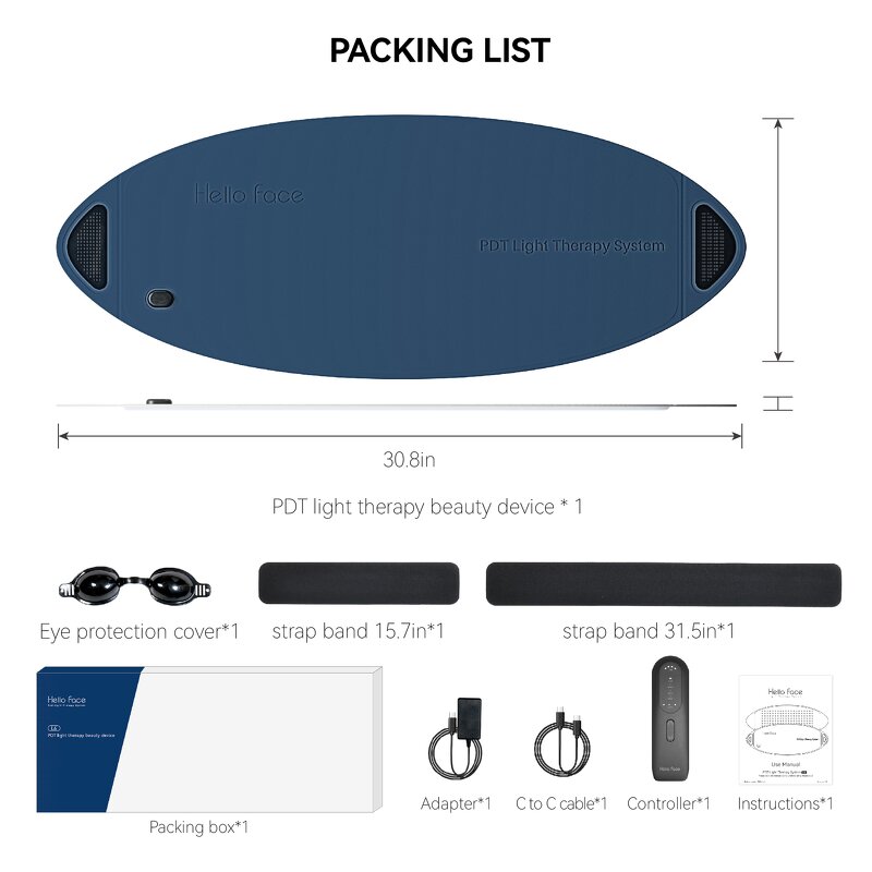 LED Red Light PDT Machine - 4 Colors Photon Facial Mask Therapy for Face Body