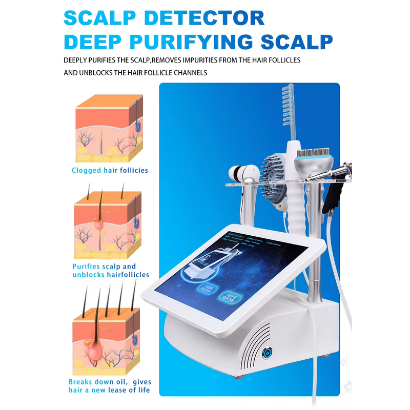 Hair Growth Machine - 2024 Portable Scalp Massage Loss Hair Follicle Analysis