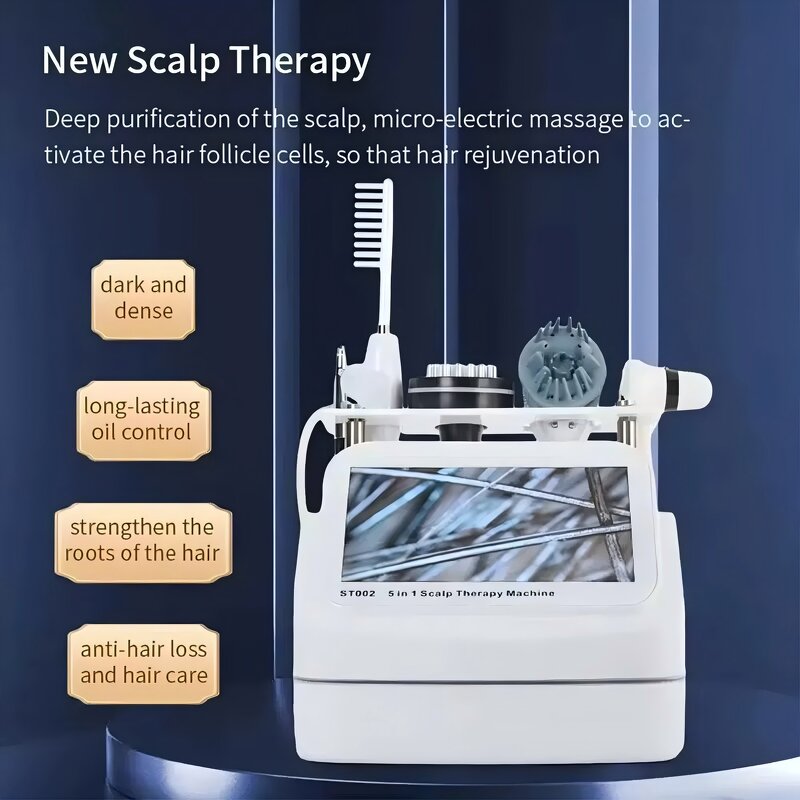 5 in 1 Hair Massage Machine - Hair Regrowth Follic Scalp Care Device