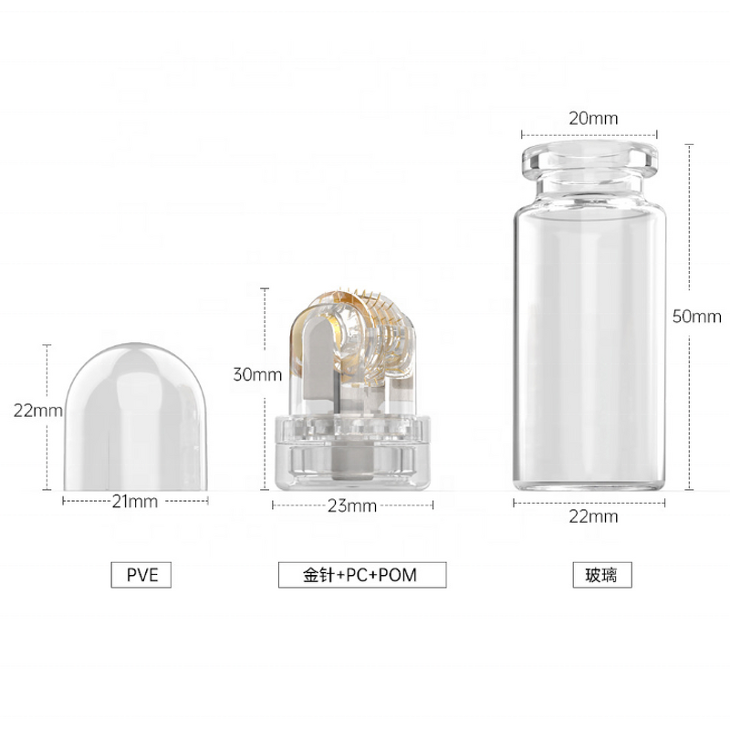 SY-H2S Hydra Needle - 20 Pins With 5ml Ampoules Applicator Derma Stamp