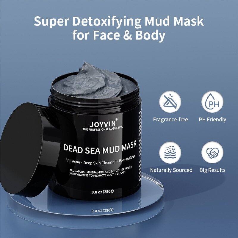 Dead Sea Mud Mask Gel - Exfoliating Rice Ampoule Detoxifying Pore Minimizing