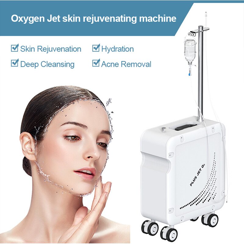 Oxygen Jet Peel Facial Machine - Professional High Pressure Spray Serum Infusion