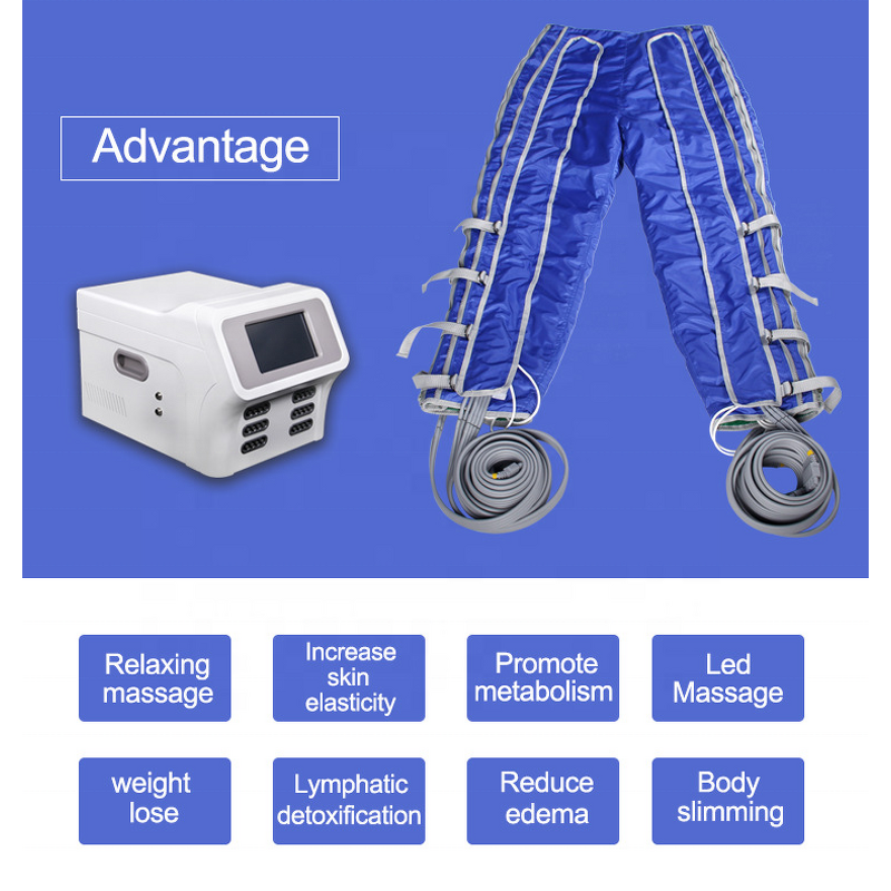 24 Air Bag Presoterapia Machine - Full Body Relaxation Eye Massage Device