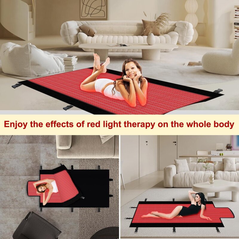 LED Sleeping Bag Therapy Pad - 660nm 850nm Infrared Red Light Pain Relief
